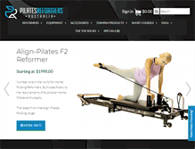 Tablet Screenshot of pilatesreformersaustralia.com